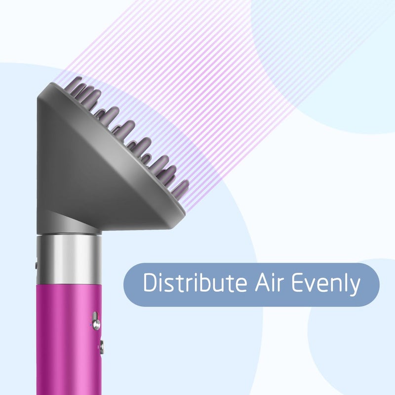 FUNTECK Hair Dryer Diffuser Attachment for Airwrap Multi-Styler, Curl-Defining Blow Dryer Attachment for Wavy Curly Coil Hair - Image 3